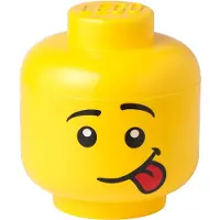 Room copenhagen De grote Silly 8.5L-container met de kenmerken van een jongen die de tong laat zien
