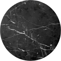 Menu Androgyne tafelblad voor bijzettafel Zwart, Ø42 cm