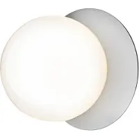 Nuura Liila 1 Wand-/plafondlamp 165 Mm Light / Opaal - Plafonnières Glas Silver - 2046004