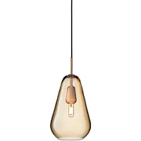 Nuura Hanglampe , Anoli 1, dimbare, Goud / Messing, Woonkamer, Glas, Designer