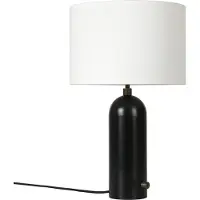 Gubi Tafellampe , dimbare, Zwart, Woonkamer, Marmer
