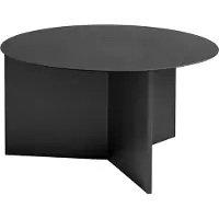 HAY Slit Table Round Bijzettafel Ø 65 cm x H 35.5 cm | Black