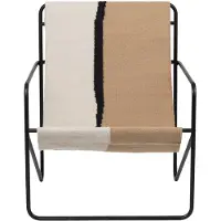 Ferm Living Desert Loungestoel Black | Soil