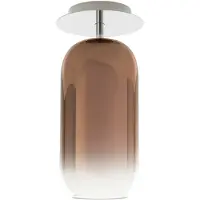 Artemide Plafondlamp , Gople Mini, dimbare, Brons / Oudmessing, Woonkamer, Glas, Designer