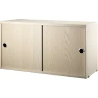 String kast met schuifdeur essenfineer, 78x30 cm