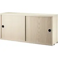 String kast met schuifdeur essenfineer, 78x20 cm