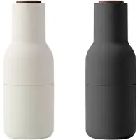 Menu Bottle Grinder molen 2-pack Ash-carbon (dop walnoothout)