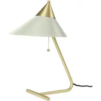 Warm Nordic Tafellampe , Brass Top, Wit, Woonkamer, Metaal, Designer