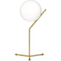 Flos Ic Lights Tafel 1 Hoog - Tafellampen Messing Brushed Brass - F3170059