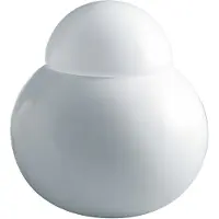 Fontanaarte Design tafellamp DARUMA, wit / opaal, Woon-/ Eetkamer, Glas, Design, tafellamp