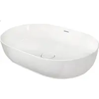 Duravit Luv opzetwastafel 60 x 40cm zonder kraangat wit