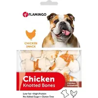 Flamingo Hondensnack Chick'n Knotted Bone 85 gr - 85 gr