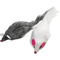 Flamingo Kattenspeelgoed Pluche Muis met Stem