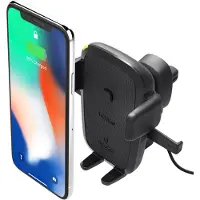 IOttie Easy One Touch Wireless Fast Charging Air Vent Mount Houder - Zwart