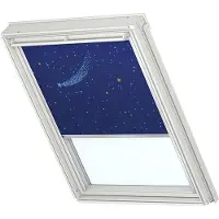 Velux dakraamrolgordijn donkerblauw ster (5265) - C02