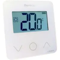 Thermrad RF(draadloos), digitale thermostaat met batterijen 2x AA, nieuw model met 3 sensitive touch drukknoppen
