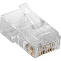 Goobay RJ45 connector Cat6 | U/UTP (Voor soepele én stugge kern, 10 stuks)