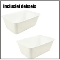 Depa PP Magnetron bakjes / Microgolfoven bakken 1000 cc 25 stuks met deksel 100% Recyclebaar Vershoudbakjes, ook geschikt voor Diepvries