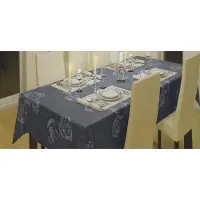 D-c-fix Tafellaken - Tafelkleed - Tafelzeil - Geweven - Opgerold op dunne Rol - Geen Plooien - Duurzaam - Riana Grijs - 140 cm x 280 cm