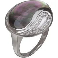 Orphelia Silver 925 Zr-3642;56 Ring Zirconium Black Mop