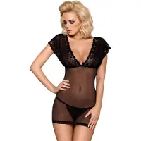 Obsessive Sensuele Nachtjurk met Sexy Ruches