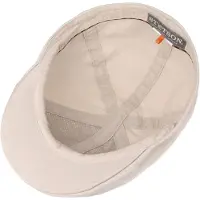 Stetson Texas Organic Cotton Flat Cap By Stetson naturel | Maat: XXL (62-63 cm)