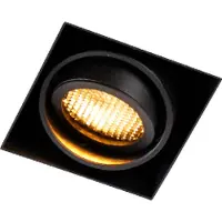 QAZQA Inbouwspot zwart draai- en kantelbaar Trimless - Oneon Honey