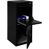 Logixbox Pakketbrievenbus Frontbox Deluxe-Stardust Black