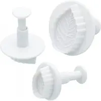 Kitchencraft Plunger cutter - set van 3 rozenbladeren Sweetly Does I