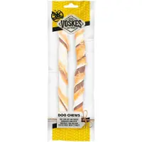 Voskes 20x Hondensnack Stick Runderhuid, Rund en Kip 25 cm 2 stuks