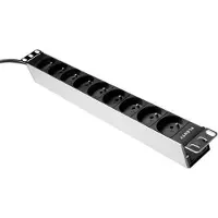 Plenty PLA416-9PA PDU Stekkerdoos 16 A, 9x Type E Penaarde Sockets België
