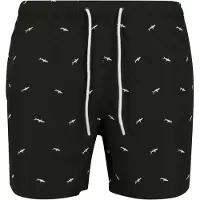 Urban Classics Zwemshorts zwart / wit