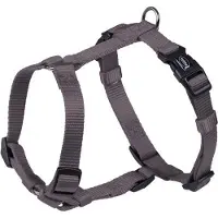 Nobby Classic Harnas / Hondentuigje - Nylon - Grijs - Maat: S-M - Borstomtrek: 30 - 50 cm (GELIEVE ALVORENS BESTELLEN OPMETEN)
