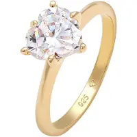 Elli Ring 'Herz' goud / transparant