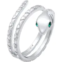 Elli Ring 'Pinky' groen / zilver
