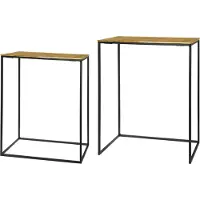 Riverdale Bijzettafel set Merton koper 66cm