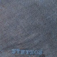 Stetson Herringbone Linnen Pet By Stetson blauw | Maat: 55 cm