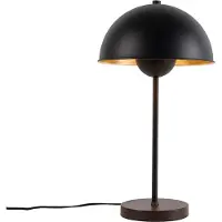QAZQA Retro tafellamp zwart met goud - Magnax