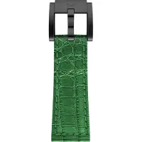 Marc Coblen / TW Steel Horlogeband Donkergroen Leer Alligator met Zwarte Gesp 22mm
