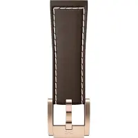 Marc Coblen / TW Steel Horlogeband Donkerbruin Leer Rose Gesp 22mm