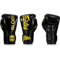 Fairtex x Glory BGVG1 Bokshandschoenen Zwart/Goud – 16 oz – Premium Leer