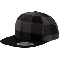 Flexfit Pet 'CHECKED FLANELL' donkergrijs / zwart