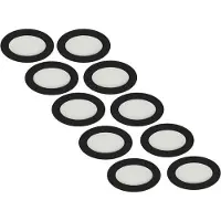 Groenovatie LED Inbouwspot 3W, Zwart, Rond, Warm Wit, Waterdicht IP65, Badkamer...