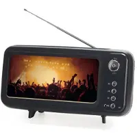 Balvi smartphonehouder Retro TV 11 x 19,30 x 8 cm ABS zwart