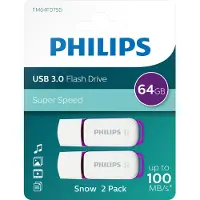 Philips FM64FD75D - USB 3.0 64GB - Snow Edition Magic Purple - 2 stuks