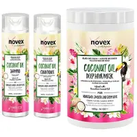 Novex Coconut Oil Bundle (Shampoo, Conditioner, Mask)