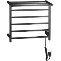 Sapho Elzor elektrische radiator mat zwart 50x47cm 50W