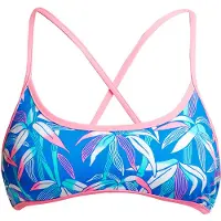 Funkita Cross Back Bikini Top Dames, blauw/bont DE 36 | US 32 2020 Bikini's