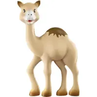 Sophie de Giraf Al Thir de Dromedaris - Bijtspeeltje - Bijtspeelgoed - Baby speelgoed - Kraamcadeau - Babyshower cadeau - 100% Natuurlijk rubber - Vanaf 0 maanden - 18 cm - Zand/Bruin