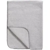 Meyco Baby Uni ledikant deken - geweven - grey melange - 100x150cm - 1.0 TOG